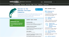 Desktop Screenshot of developer.webnodes.com
