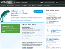 Tablet Screenshot of developer.webnodes.com